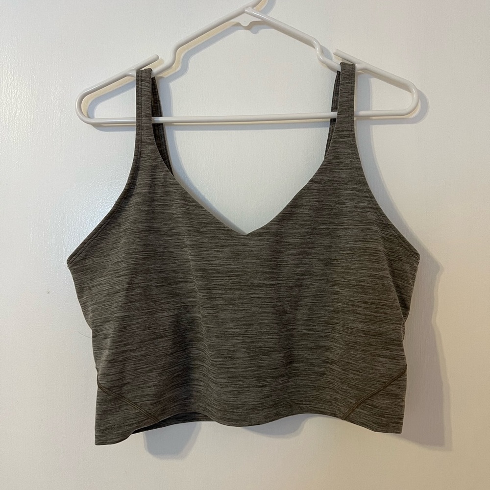 Lululemon Align tank top Size 14 Heathered Rover